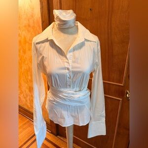 BCBGMaxAzria Cream Button-Down Shirt